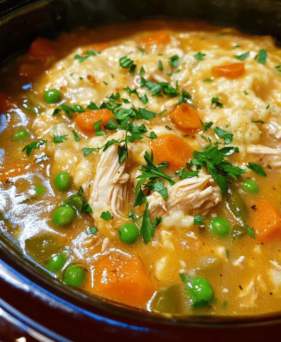 There’s something undeniably comforting about a warm bowl of chicken and dumplings. This classic dish, often associated with cozy family gatherings and cold weather, brings to mind memories of home-cooked meals and the love that goes into preparing them. When you think of comfort food, it’s hard not to picture a hearty serving of tender chicken, fluffy dumplings, and a rich, savory broth. In this recipe, we’ll explore just how easy it is to recreate this beloved dish using your slow cooker, a kitchen appliance that not only simplifies meal preparation but also enhances the flavors of the ingredients.