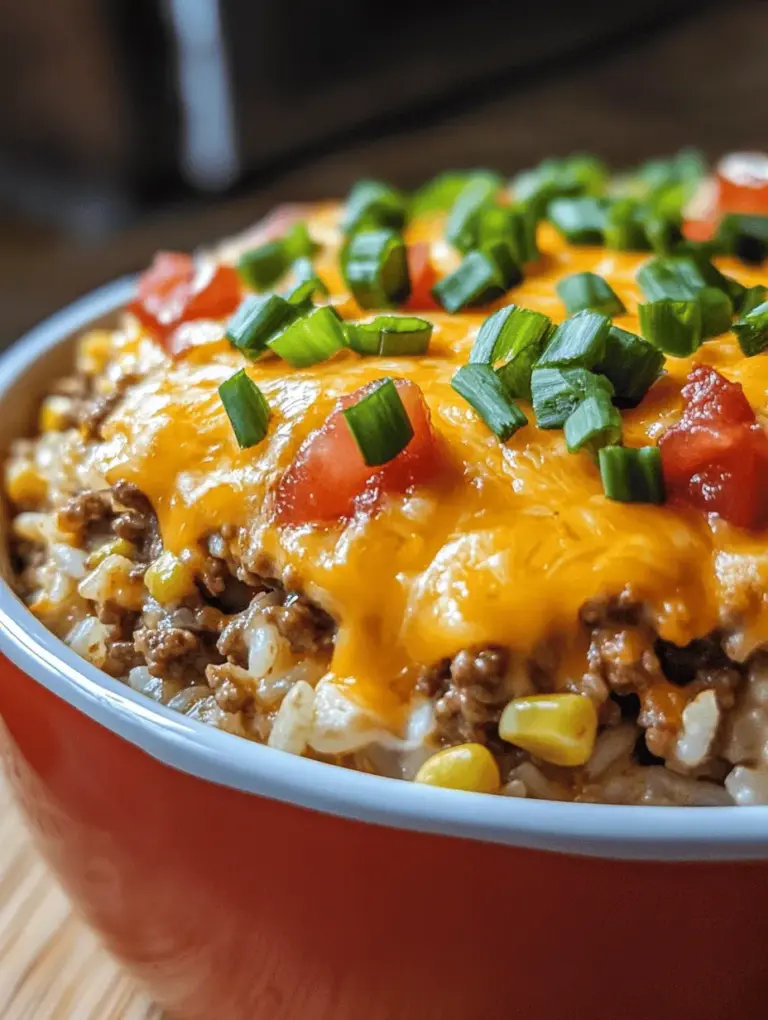 Casseroles have long been a staple in family kitchens, offering a comforting and satisfying meal that brings everyone to the table. These one-dish wonders are perfect for busy weeknights or large gatherings, combining various ingredients into a harmonious and delicious meal. Among the many casserole options, the Savory Cheesy Hamburger Rice Casserole stands out as a crowd-pleaser, boasting a delightful mix of flavors and textures that make it a favorite for both children and adults.