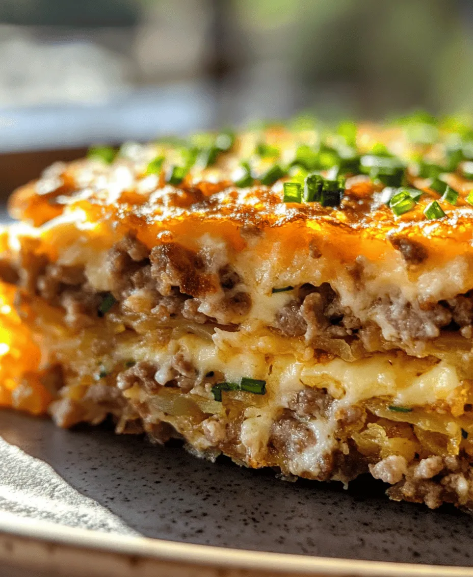 There’s something undeniably comforting about a hearty breakfast casserole, and the Sausage, Egg & Cream Cheese Hash Brown Breakfast Casserole is no exception. This dish is a symphony of flavors and textures that brings together the savory richness of sausage, the creamy delight of cream cheese, and the satisfying crunch of hash browns. Perfect for family gatherings, holiday brunches, or a leisurely weekend breakfast, this casserole not only serves as a filling meal but also makes for a delightful centerpiece that everyone can enjoy.