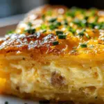 There’s something undeniably comforting about a hearty breakfast casserole, and the Sausage, Egg & Cream Cheese Hash Brown Breakfast Casserole is no exception. This dish is a symphony of flavors and textures that brings together the savory richness of sausage, the creamy delight of cream cheese, and the satisfying crunch of hash browns. Perfect for family gatherings, holiday brunches, or a leisurely weekend breakfast, this casserole not only serves as a filling meal but also makes for a delightful centerpiece that everyone can enjoy.