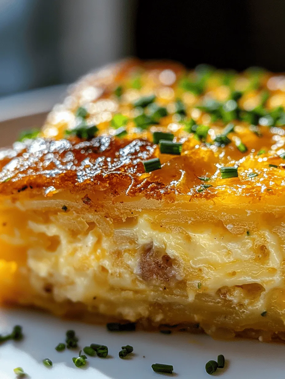 There’s something undeniably comforting about a hearty breakfast casserole, and the Sausage, Egg & Cream Cheese Hash Brown Breakfast Casserole is no exception. This dish is a symphony of flavors and textures that brings together the savory richness of sausage, the creamy delight of cream cheese, and the satisfying crunch of hash browns. Perfect for family gatherings, holiday brunches, or a leisurely weekend breakfast, this casserole not only serves as a filling meal but also makes for a delightful centerpiece that everyone can enjoy.