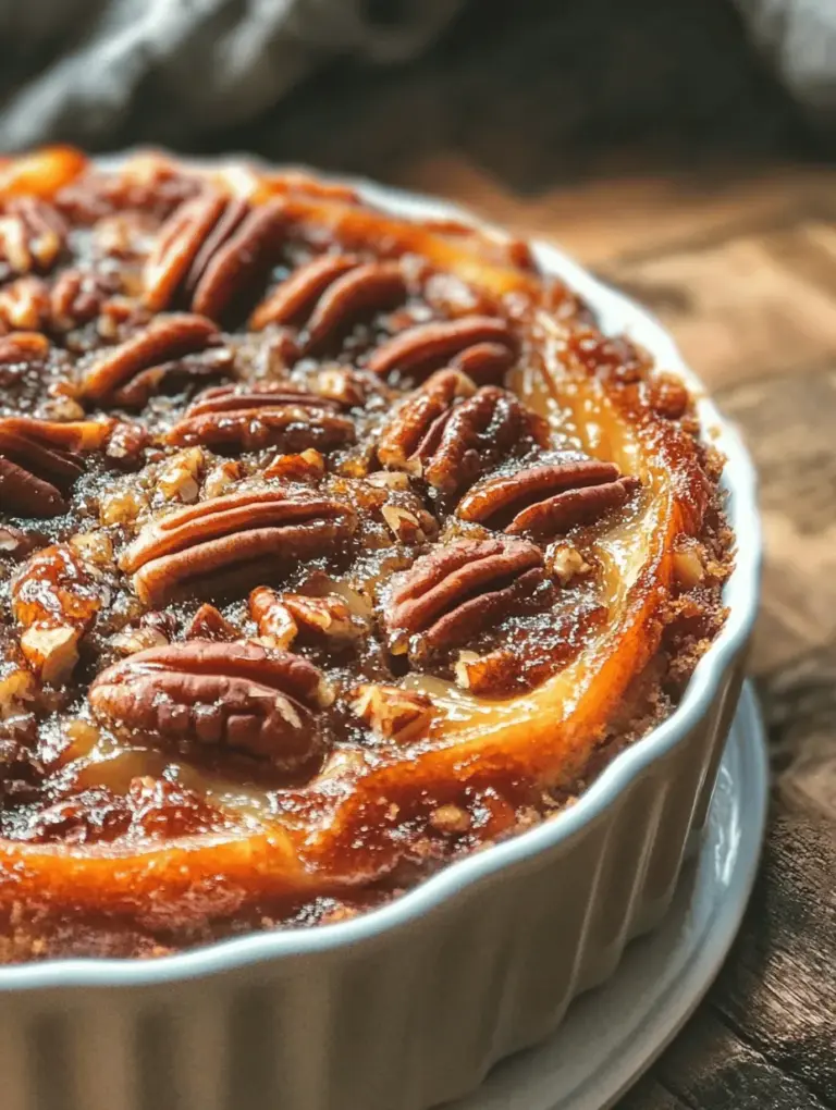 Southern Pecan Upside Down Cake is a beloved dessert that embodies the rich culinary traditions of the American South. This cake is renowned for its decadent, buttery flavor, complemented by the nutty crunch of pecans and a luscious caramel topping. Whether served at family gatherings, festive celebrations, or simply enjoyed as an afternoon treat, this cake is sure to impress both friends and family alike.