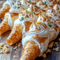 Discover the delightful fusion of flavors in our Delicious Lemon Meringue Cannolis! This indulgent dessert combines the crispy texture of traditional cannoli shells with a refreshing lemon filling and a fluffy meringue topping. Perfect for special occasions or as a treat to impress your friends and family, this recipe promises to elevate your dessert game to new heights. The blend of zesty lemon, creamy filling, and sweet meringue creates a harmonious balance that will tantalize your taste buds and leave you craving more.