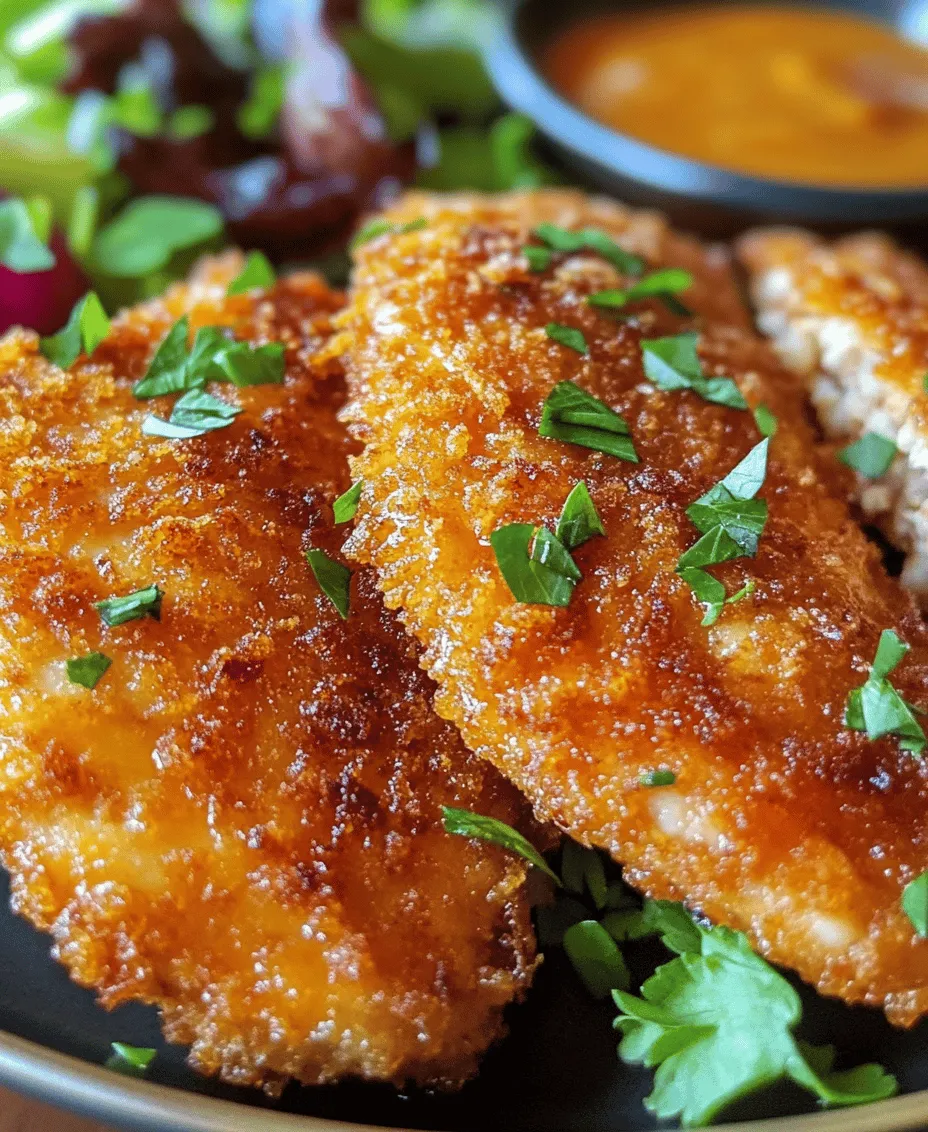 Dive into the world of flavor and crunch with this delightful recipe for crispy and juicy chicken cutlets. Perfect for a weeknight dinner, these golden-brown cutlets are not only easy to make but also versatile enough to serve in various ways—from a classic dinner plate accompanied by sides to a hearty sandwich stuffed with fresh greens and sauces. Whether you’re cooking for a family gathering or simply treating yourself, crispy chicken cutlets are a surefire way to impress.