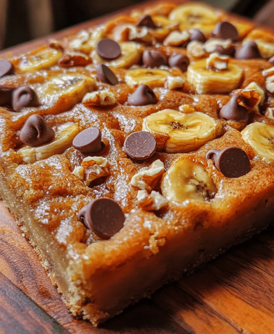 What makes banana chocolate chip bars such a beloved treat? For starters, the star ingredient—ripe bananas—brings an inherent sweetness that enhances the overall flavor. Ripe bananas are not only delicious but also packed with health benefits, such as potassium and dietary fiber, making them a more wholesome choice compared to many other dessert bases. Potassium supports heart health and muscle function, while fiber aids digestion. This means that indulging in these bars can feel a little less guilty!