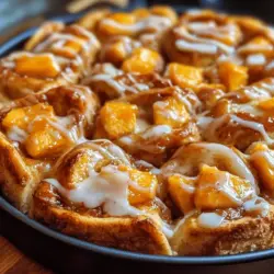 If you're on the lookout for a treat that beautifully marries comfort and indulgence, look no further than the Peach Cobbler Cinnamon Rolls. This delightful recipe brings together two beloved classics, transforming the traditional cinnamon roll into a sensational dessert that captures the essence of summer. Imagine biting into a soft, pillowy roll filled with sweet, juicy peaches and warm, aromatic cinnamon—each bite evoking fond memories of cozy family gatherings and lazy Sunday mornings.