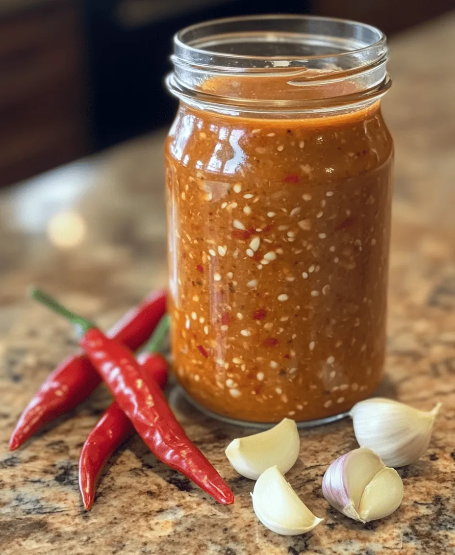 To create your own Spicy Homemade Chili Garlic Sauce, it’s essential to understand the key ingredients that contribute to its unique flavor profile. Each ingredient plays a significant role in building the depth and complexity of the sauce, making it a true delight for your taste buds.