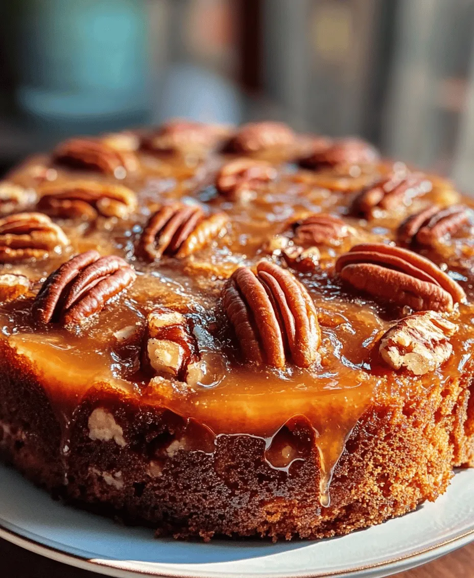 Indulging in a slice of Pecan Paradise Upside-Down Cake is like savoring a piece of heaven. This delightful dessert, with its moist, fluffy cake and a rich, sticky topping of caramelized pecans, is a showstopper at any gathering. Not only does it enchant with its flavor, but it also impresses with its presentation, showcasing a beautiful mosaic of pecan halves that glisten under a glaze of brown sugar and butter. Whether served warm with a dollop of whipped cream or enjoyed at room temperature, this cake creates memorable moments that linger long after the last bite.