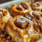 Welcome to the world of delightful breakfast creations! Today, we’re diving into the comforting and indulgent flavors of a beloved classic, reimagined in a convenient and shareable format. The Cinnamony Delight: Easy Cinnamon Roll Casserole is a crowd-pleasing dish that combines the warm, sweet notes of cinnamon rolls with the heartiness of a casserole. Imagine waking up on a cozy weekend morning, the sweet aroma of cinnamon wafting through your home, beckoning everyone to the breakfast table. This casserole not only embodies that comforting essence but also serves as a perfect centerpiece for brunches, family gatherings, or even holiday celebrations.