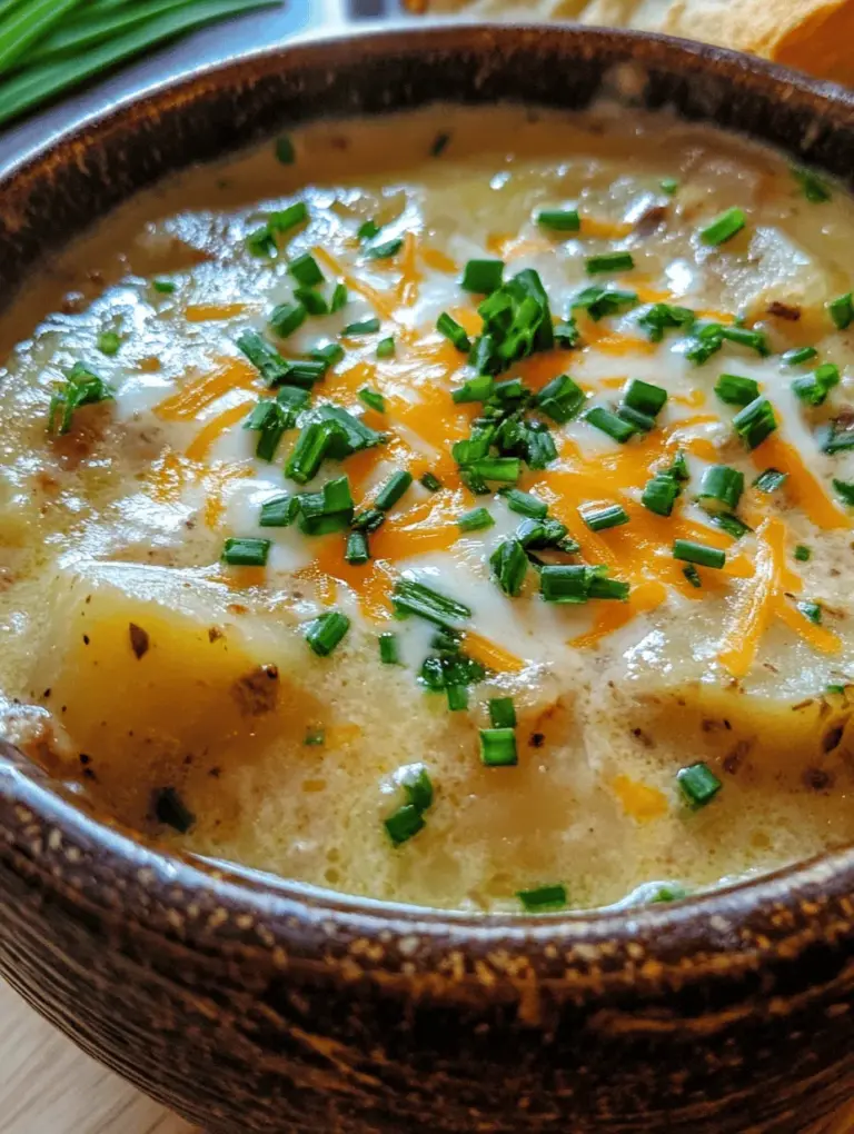 When the chill of winter sets in or a rainy day calls for a cozy meal, nothing warms the soul quite like a bowl of creamy potato soup. Comforting Creamy Potato Bliss is a delightful recipe that embodies the essence of heartwarming comfort food, perfect for gatherings with family and friends or simply for a quiet night at home. This rich and creamy soup features a luscious texture, inviting flavors, and wholesome ingredients that make it an ideal choice for any occasion, whether it’s a casual weeknight dinner or a festive gathering.