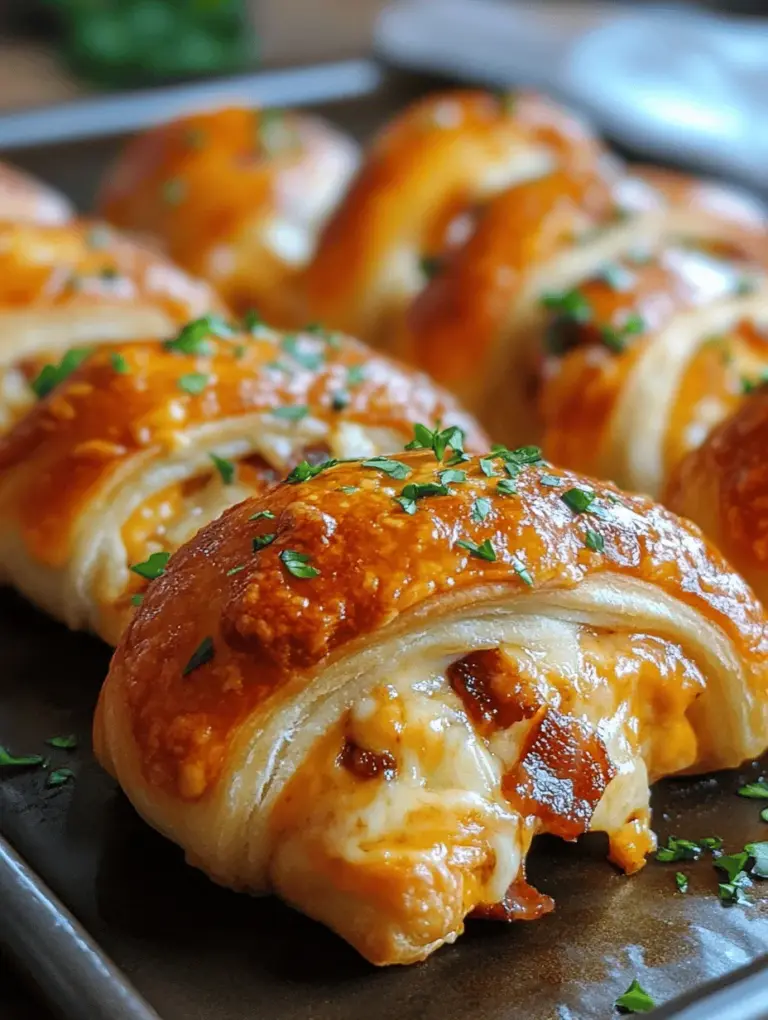 If you're on the lookout for a dish that combines comfort, flavor, and convenience, then look no further than Savory Chicken Bacon Ranch Rolls. This delectable recipe perfectly marries tender chicken, crispy bacon, and creamy ranch dressing, all wrapped in buttery crescent roll dough. It's a culinary hug that promises to satisfy even the pickiest of eaters. Whether you're preparing a quick family dinner or looking to impress your guests at the next gathering, these rolls are sure to be a hit.