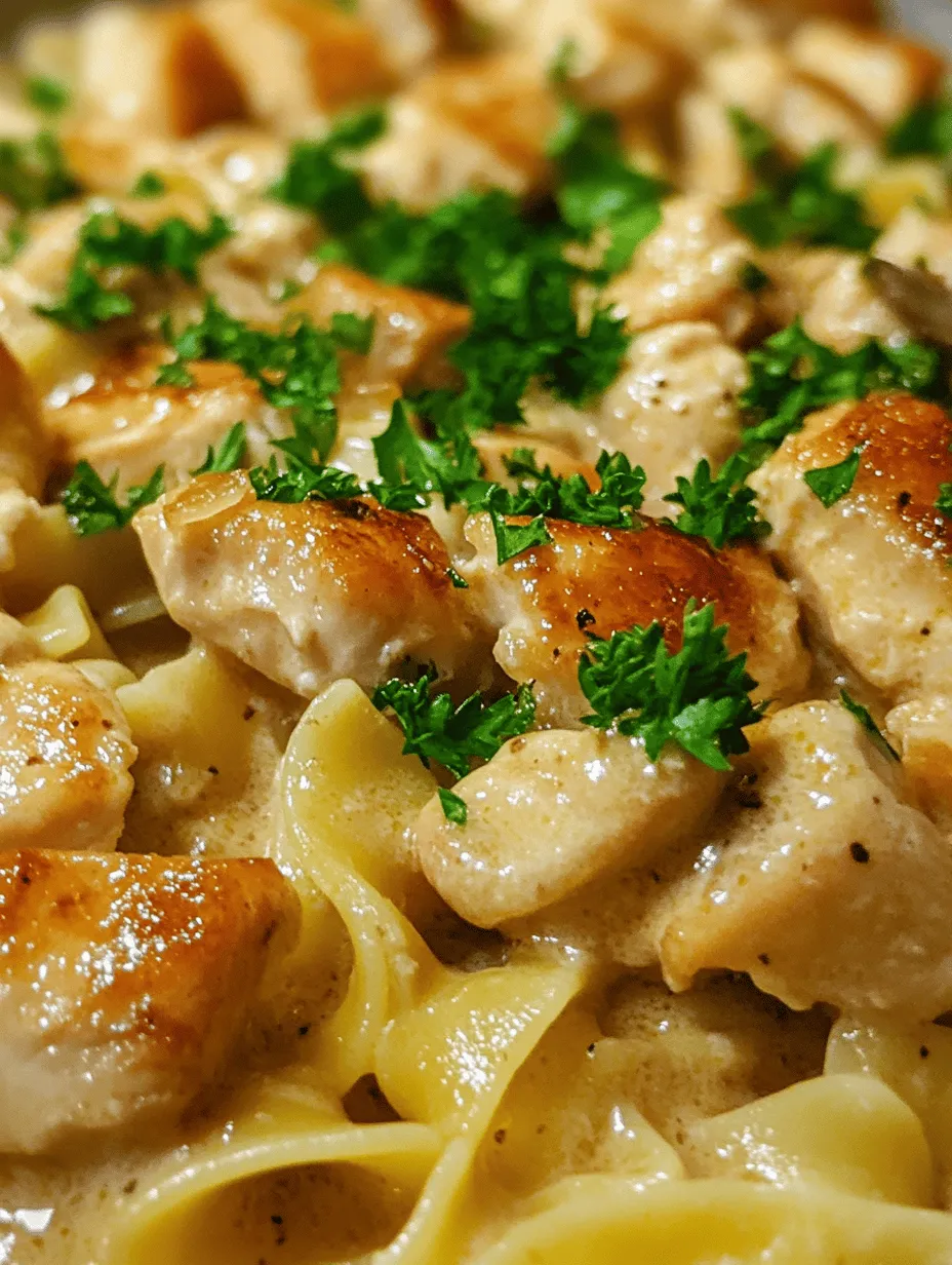 If you’re in search of a dish that epitomizes comfort food, look no further than Creamy Chicken Stroganoff Delight. This hearty meal is perfect for family dinners, gatherings with friends, or even a cozy night in. The rich, creamy sauce enveloping tender chicken pieces and earthy mushrooms creates a combination that is as satisfying as it is delicious. What sets this recipe apart is not just its flavor profile but also its ease of preparation, making it an excellent choice for both novice and experienced cooks alike. With simple ingredients and straightforward steps, you’ll be able to whip up a comforting dish that will tantalize your taste buds and warm your soul.