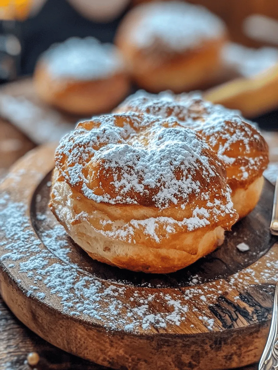 French beignets are a beloved pastry that carries the essence of indulgence and comfort. Their pillowy texture and sweet flavor make them a quintessential treat in French cuisine. Traditionally, these doughnuts are light, airy, and often dusted with powdered sugar, creating a delightful experience with each bite. The cultural significance of beignets is particularly pronounced in regions like New Orleans, where they are a staple at cafes and a must-try for visitors.