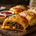 Food is often a reflection of our fondest memories and experiences, and nothing evokes nostalgia quite like the classic flavors of a bacon cheeseburger. Imagine that savory experience wrapped in a flaky, buttery embrace of puff pastry. Enter the Bacon Cheeseburger Puff Pastry Roll—an innovative dish that merges the best of both worlds. This recipe takes the beloved elements of a traditional bacon cheeseburger and transforms them into a delightful handheld treat that is perfect for any occasion, whether you're hosting a casual gathering or enjoying a cozy night in.