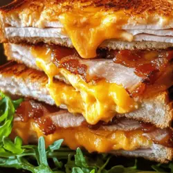 If you're searching for a satisfying sandwich that perfectly combines flavors and textures, look no further than the Cheddar and Bacon Turkey Melt on Sourdough. This delightful creation is more than just a meal—it's a comfort food favorite that warms the heart and pleases the palate. Imagine sinking your teeth into crispy, buttery sourdough bread, giving way to layers of savory turkey, sharp cheddar cheese, and perfectly crisp bacon. It's a recipe that brings together classic ingredients in a way that’s both indulgent and wholesome.