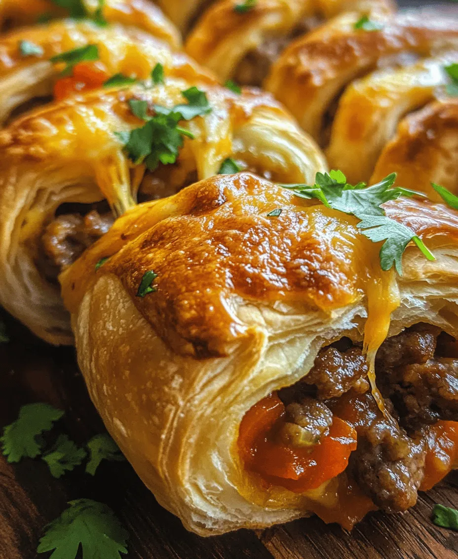 Are you ready to elevate your snack game? The Cheesy Sausage & Rotel Crescent Rolls Delight is the perfect combination of flavors that will tantalize your taste buds and impress your guests. This recipe highlights the comforting familiarity of crescent rolls while introducing an exciting filling that boasts savory sausage, creamy cheese, and zesty Rotel tomatoes. The beauty of this dish lies not just in its deliciousness but also in its simplicity and speed—making it an ideal choice for those busy nights when you crave something quick yet satisfying.