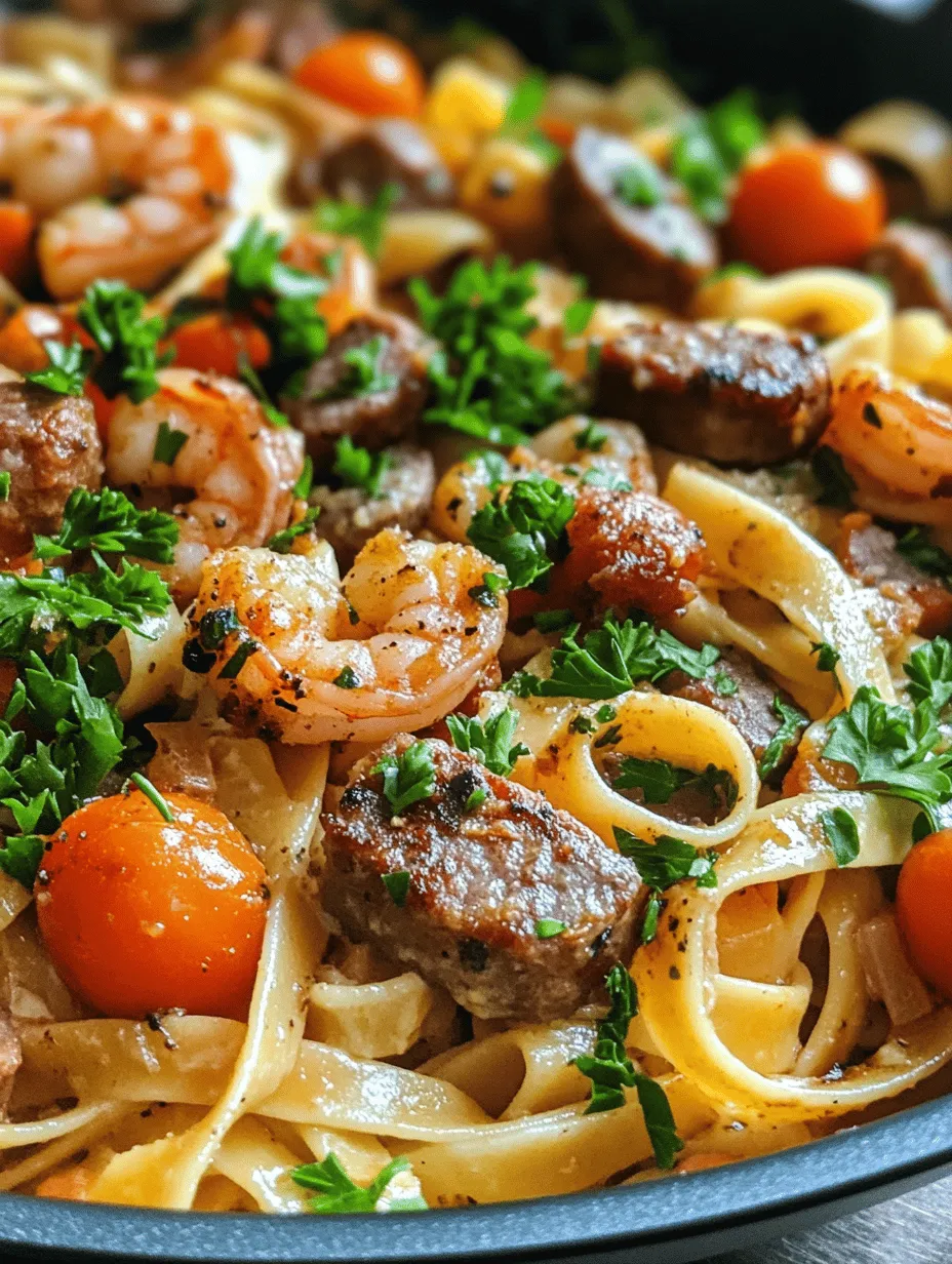 If you’re looking for a dish that perfectly marries comfort with bold flavors, look no further than Creamy Cajun Shrimp Pasta with Sausage. This indulgent recipe brings together succulent shrimp, savory sausage, and a rich, creamy sauce that envelops tender fettuccine pasta. The appeal of this dish lies not only in its decadent taste but also in the delightful symphony of Cajun spices that elevate every bite. Whether you’re cooking for a busy weeknight dinner or impressing guests at a special gathering, this dish delivers both speed and satisfaction.