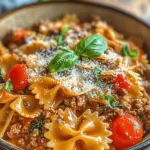 If you're looking for a dish that effortlessly marries comfort with flavor, look no further than Creamy Beef and Bowtie Pasta. This delightful recipe combines seasoned ground beef with a luscious creamy sauce, enveloping tender bowtie pasta for a meal that is as satisfying as it is simple to prepare. Whether you're whipping up a quick dinner on a busy weeknight or planning a cozy family gathering, this dish is sure to impress everyone at the table.