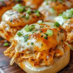 Buffalo Chicken Sliders have become a beloved staple at gatherings and game day parties across America. With their spicy, tangy flavor and satisfying texture, these sliders offer a perfect bite-sized treat that is sure to be a hit among guests. The appeal of Buffalo Chicken Sliders lies not only in their robust taste but also in their versatility; they can be served as appetizers, main dishes, or even as part of a buffet spread. As hosts look for easy and delicious recipes to serve, oven-baked options like these sliders are increasingly popular for their convenience and healthier profile, allowing everyone to enjoy the flavors without the guilt.