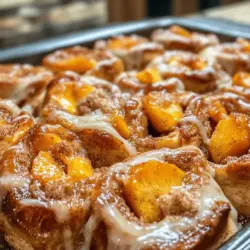 Imagine waking up to the warm, inviting aroma of freshly baked cinnamon rolls, the sweet scent mingling with the juicy fragrance of ripe peaches. This is exactly the experience you’ll have with our Peach Cobbler Cinnamon Rolls recipe—a delightful fusion of two beloved desserts that come together in a comforting, homemade treat. The classic peach cobbler meets the indulgent cinnamon roll in a way that is simply irresistible, making it an ideal choice for brunch, special occasions, or a cozy weekend treat.