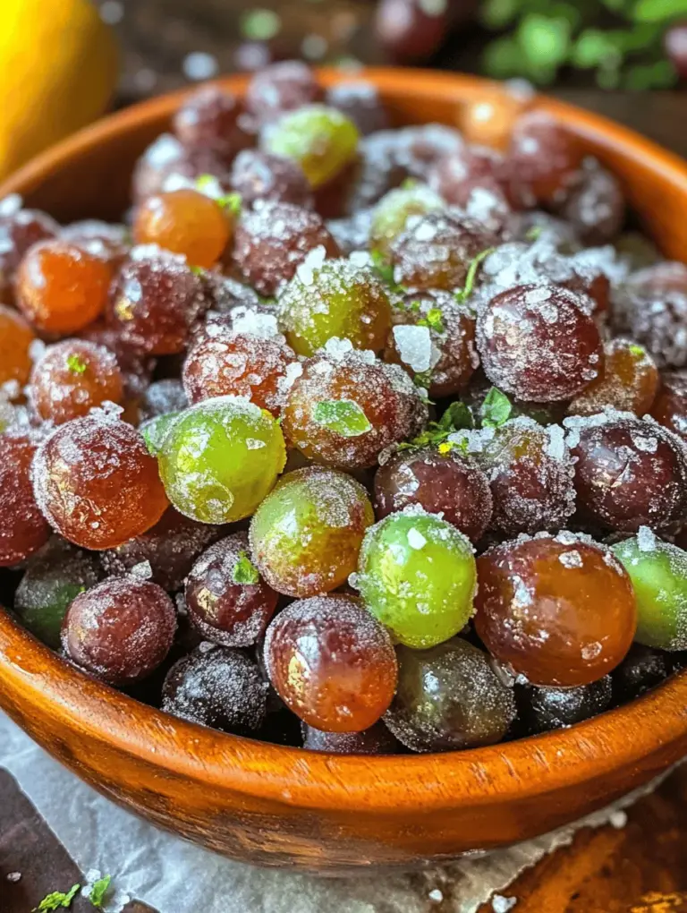 In the quest for healthier snacking alternatives, we often find ourselves torn between indulgence and nutrition. Enter the Sweet and Tangy Sour Candy Frozen Grapes—a delightful blend of sweetness and tartness that not only satisfies your cravings but also offers numerous health benefits. This recipe has quickly gained popularity among health-conscious snackers and families looking for a fun treat that appeals to both kids and adults alike. With their vibrant colors and refreshing taste, these frozen grapes are perfect for any occasion, from hot summer days to movie nights.