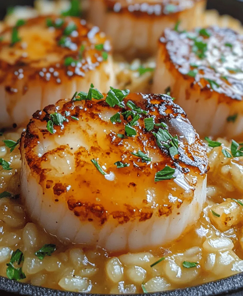 Brown Butter Scallops with Parmesan Risotto is not just a meal; it’s an experience that transports your taste buds to the heart of Italian cuisine. This dish is a perfect harmony of flavors and textures, combining the rich, nutty notes of brown butter with the succulent sweetness of scallops, all beautifully complemented by the creamy, cheesy goodness of Parmesan risotto. The appeal of this dish lies not only in its delectable taste but also in its elegant presentation, making it a popular choice for special occasions or romantic dinners.