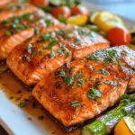 If you’re looking for a dish that combines vibrant flavors with easy preparation, the Zesty Sheet Pan Lemon Garlic Salmon & Veggies is your go-to recipe. This delightful meal showcases the fresh and zesty flavors of lemon and garlic, paired with flaky salmon and colorful vegetables, creating a balanced dinner that is as good for the palate as it is for the body.