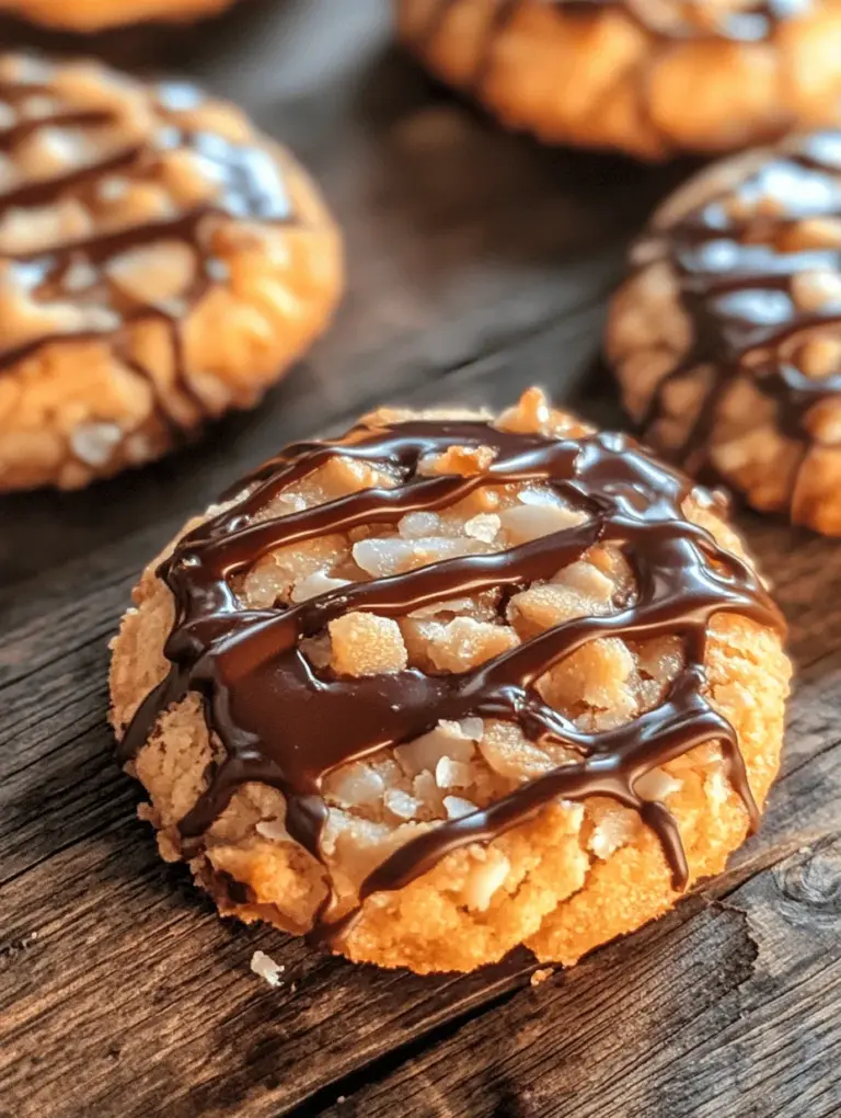 Samoas cookies, also known as Caramel deLites, are a beloved classic treat that has captured the hearts and taste buds of cookie enthusiasts everywhere. These delectable cookies boast a distinctive combination of flavors and textures, featuring a buttery shortbread base, a rich coconut caramel topping, and a smooth chocolate drizzle that ties it all together. While store-bought versions are widely available, nothing compares to the satisfaction of making these delightful treats from scratch in your own kitchen.