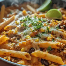 If you’re looking for a quick and satisfying meal that brings together the bold flavors of taco night with the comforting essence of pasta, then Spicy One Pot Taco Pasta is the dish for you. This recipe has taken the culinary world by storm, as it combines the best of both worlds—tacos and pasta—into one delicious bowl of goodness. The allure of this dish lies not just in its taste but also in its convenience. With everything cooked in a single pot, cleanup is a breeze, making it an ideal choice for busy weeknights or cozy family dinners.