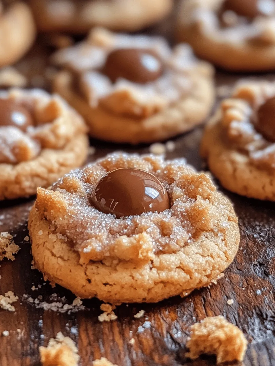 Peanut Butter Blossoms are a cherished classic in the world of cookies, adored by both young and old alike. These delightful treats combine the creamy, nutty flavor of peanut butter with a gooey chocolate surprise nestled right in the center. The contrast between the soft, chewy texture of the cookie and the rich chocolate creates an irresistible treat that is sure to please any palate. Whether you are baking for a holiday celebration, a family gathering, or simply treating yourself, Peanut Butter Blossoms are the perfect choice.