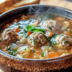 There’s something undeniably comforting about a steaming bowl of soup, especially when it’s filled with tender meatballs, vibrant vegetables, and aromatic herbs. Cozy Italian Meatball Soup embodies this warmth, making it the perfect dish for chilly evenings or family gatherings. The act of cooking has a magical quality; it brings people together, fills the home with enticing aromas, and creates lasting memories. When you share a homemade meal, you’re not just nourishing the body; you’re nurturing the soul.