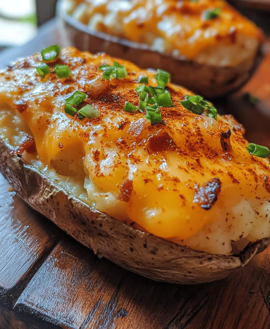 Twice Baked Potatoes are a beloved comfort food that brings warmth and satisfaction to the dining table. This dish is not just about flavor; it embodies the essence of home-cooked goodness, often evoking memories of family gatherings and cozy evenings. What makes Twice Baked Potatoes particularly appealing is their versatility. This dish can easily adapt to various dietary preferences and personal tastes, allowing for a delightful culinary experience tailored to anyone's palate.