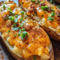 Twice Baked Potatoes are a beloved comfort food that brings warmth and satisfaction to the dining table. This dish is not just about flavor; it embodies the essence of home-cooked goodness, often evoking memories of family gatherings and cozy evenings. What makes Twice Baked Potatoes particularly appealing is their versatility. This dish can easily adapt to various dietary preferences and personal tastes, allowing for a delightful culinary experience tailored to anyone's palate.