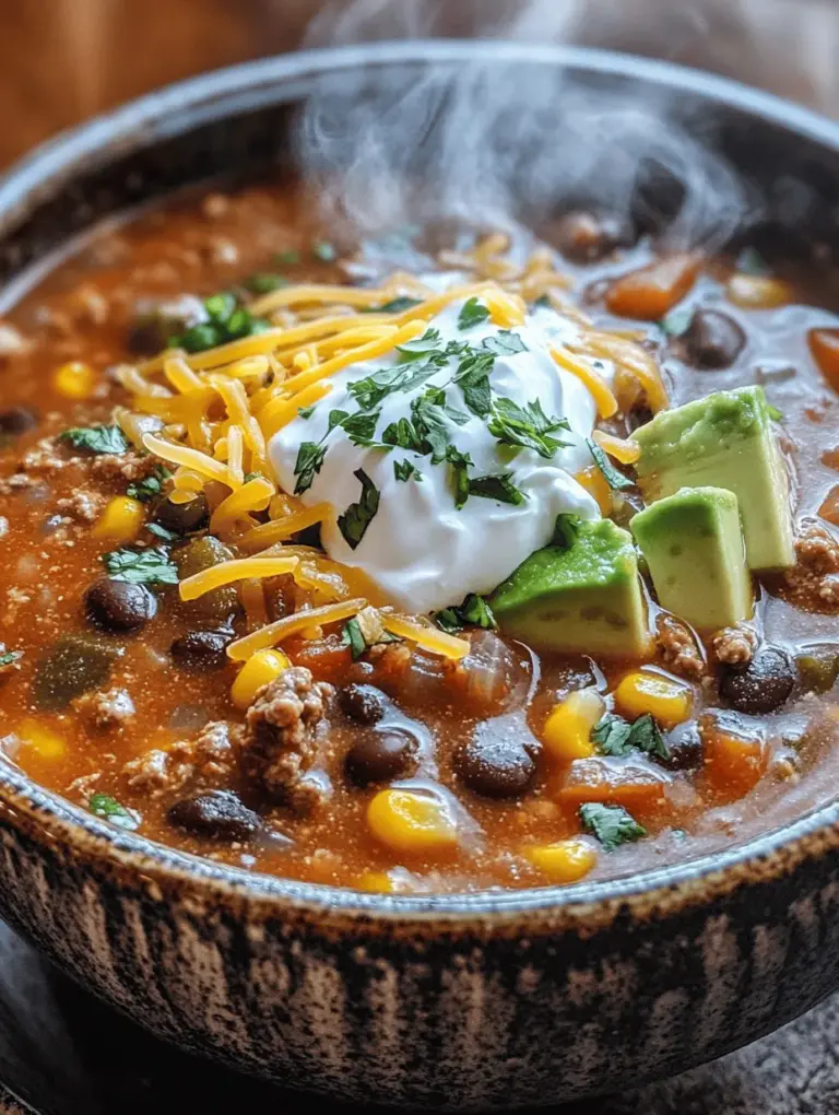 Taco soup has become a beloved dish in many households across the United States, praised for its hearty flavor and comforting embrace. This dish perfectly captures the essence of a traditional taco in a warm, filling soup format, making it an ideal meal for any occasion. Whether it’s a chilly evening, a casual gathering with friends, or a busy weekday dinner, taco soup offers the perfect blend of convenience and deliciousness.