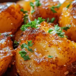 Discover the ultimate comfort food with this recipe for The Best Red Roasted Potatoes. These flavorful, crispy baby red potatoes are the perfect side dish to elevate any meal. Roasting brings out the natural sweetness of the potatoes while creating a deliciously crispy exterior that contrasts beautifully with their tender interior. This dish is not only easy to prepare but also versatile enough to complement a wide range of main courses, from succulent roasted meats to hearty vegetarian dishes.