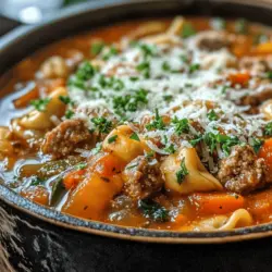 When it comes to crafting the perfect Hearty Sausage Tortellini Soup, the quality and selection of ingredients play a crucial role. Let’s explore the core components that make this dish so special.