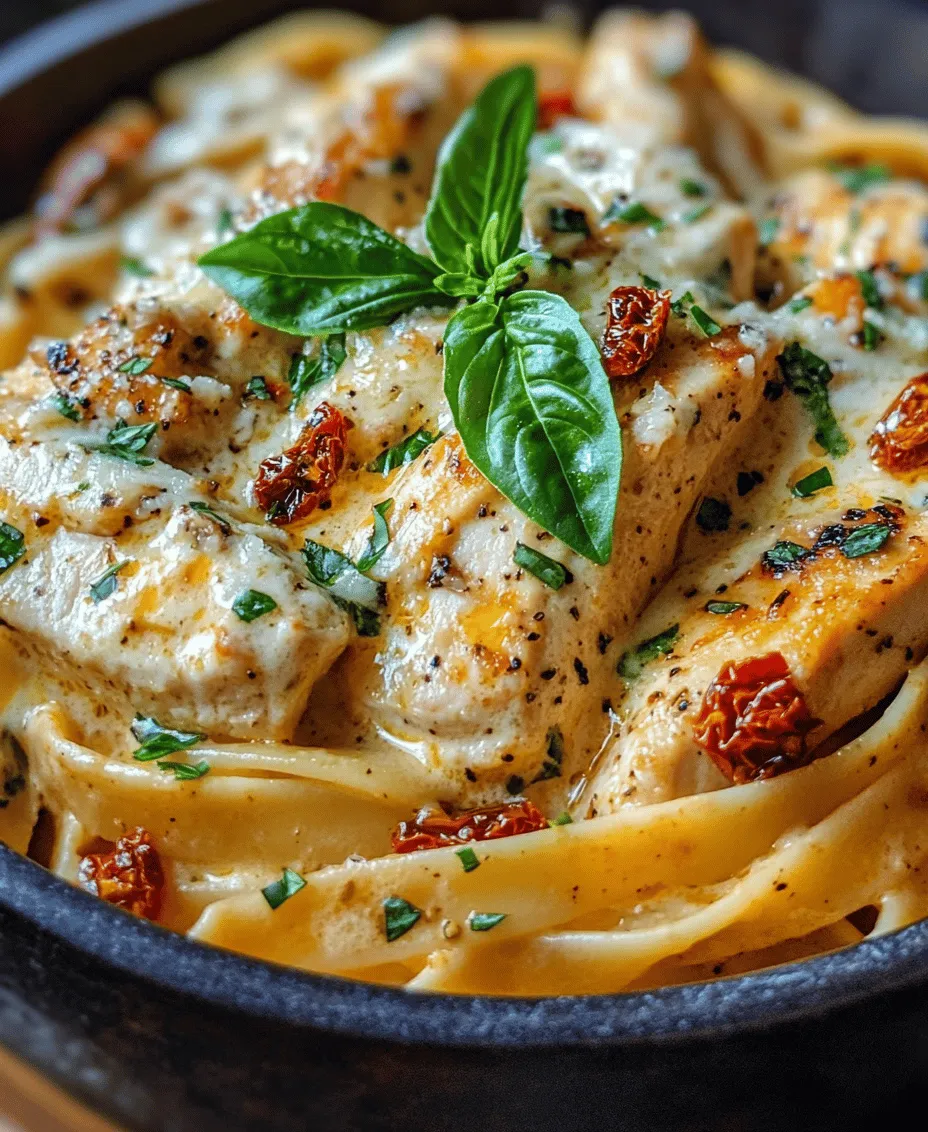 The secret to a great Creamy Sun-Dried Tomato Chicken Pasta lies in its carefully selected ingredients. Each component contributes to the overall flavor and texture of the dish, creating a harmonious blend that is both satisfying and indulgent.