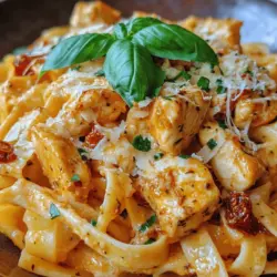 The secret to a great Creamy Sun-Dried Tomato Chicken Pasta lies in its carefully selected ingredients. Each component contributes to the overall flavor and texture of the dish, creating a harmonious blend that is both satisfying and indulgent.