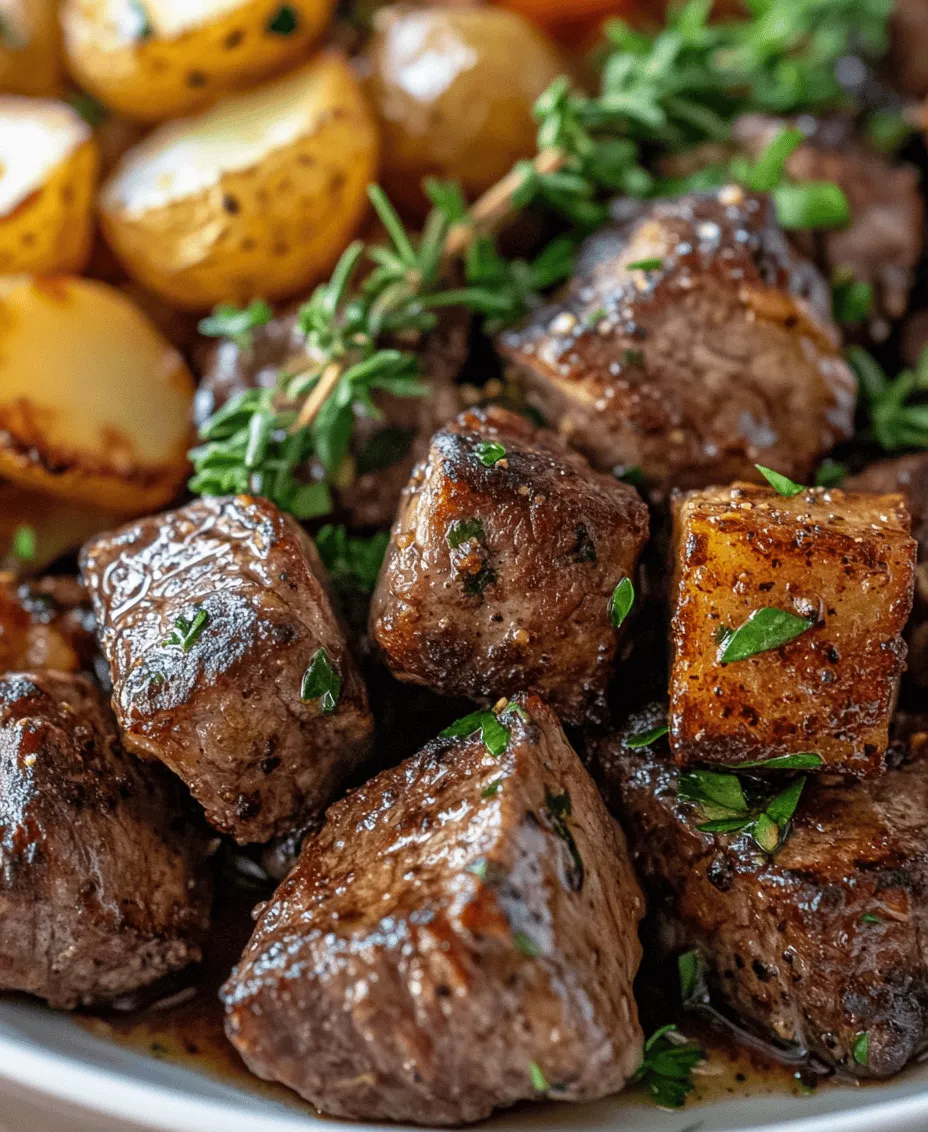 If you’re searching for a dish that epitomizes comfort and indulgence, look no further than Savory Garlic Butter Steak Bites with Crispy Potatoes. This delectable recipe combines tender, juicy pieces of sirloin steak, infused with rich garlic butter, and perfectly crispy baby potatoes, creating a meal that is both satisfying and flavorful. The robust flavors of garlic and herbs meld beautifully with the savory steak, making each bite a delightful experience.