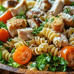 In recent years, pasta salads have surged in popularity, becoming a staple at picnics, potlucks, and casual family dinners. Their versatility and ease of preparation make them ideal for various occasions, whether you’re hosting a summer barbecue or looking for a quick weeknight meal. Among the many variations of pasta salad, the Creamy Chicken Caesar Pasta Salad stands out for its delightful blend of flavors and textures.