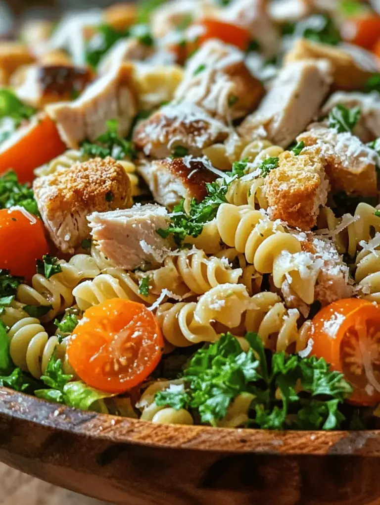 In recent years, pasta salads have surged in popularity, becoming a staple at picnics, potlucks, and casual family dinners. Their versatility and ease of preparation make them ideal for various occasions, whether you’re hosting a summer barbecue or looking for a quick weeknight meal. Among the many variations of pasta salad, the Creamy Chicken Caesar Pasta Salad stands out for its delightful blend of flavors and textures.