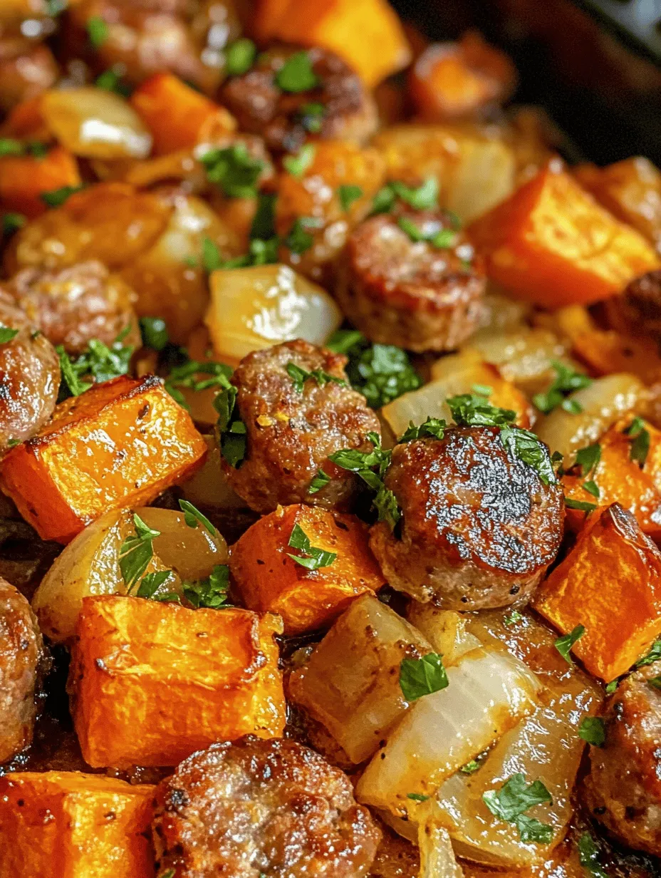 In the world of culinary arts, balancing flavors is an essential skill that transforms a simple dish into an unforgettable meal. One delightful example of this balance is the Savory Sausage & Sweet Potatoes with Honey Garlic Sauce. This dish beautifully marries the rich, hearty flavors of sausage with the natural sweetness of sweet potatoes, all brought together by a luscious honey garlic sauce. The result is a comforting plate that not only tantalizes the taste buds but also warms the soul.