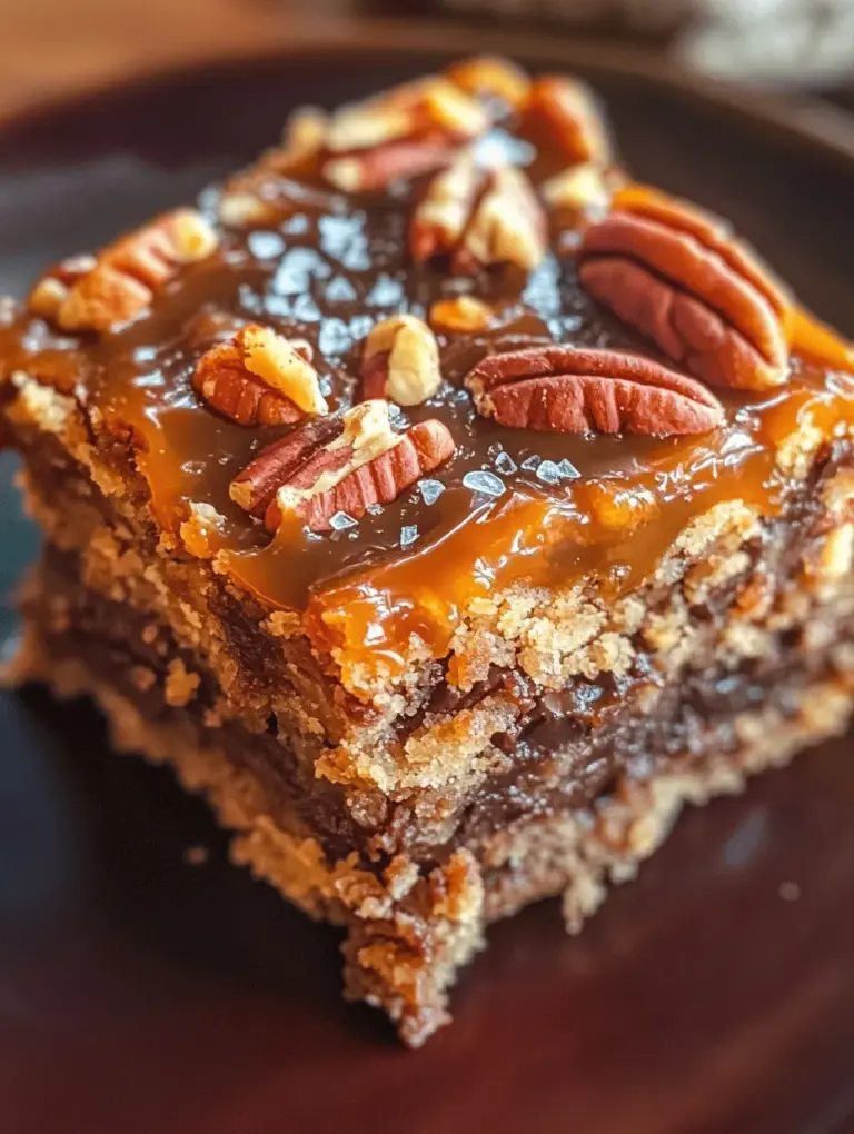 Every great recipe begins with high-quality ingredients, and Turtle Bars Delight is no exception. Each component plays a crucial role, contributing to the overall flavor, texture, and visual appeal of the bars. Let’s delve into the essential ingredients that make this dessert a standout.