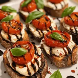 Burrata & Roasted Cherry Tomato Toast is a stunning dish that effortlessly marries simplicity with elegance. This delightful recipe is perfect for any occasion, whether you're hosting a casual brunch, preparing a light dinner, or simply wanting to enjoy a fresh and vibrant appetizer. The combination of creamy burrata cheese, sweet roasted cherry tomatoes, and crunchy toasted bread creates a unique flavor and texture experience that is both satisfying and refreshing.