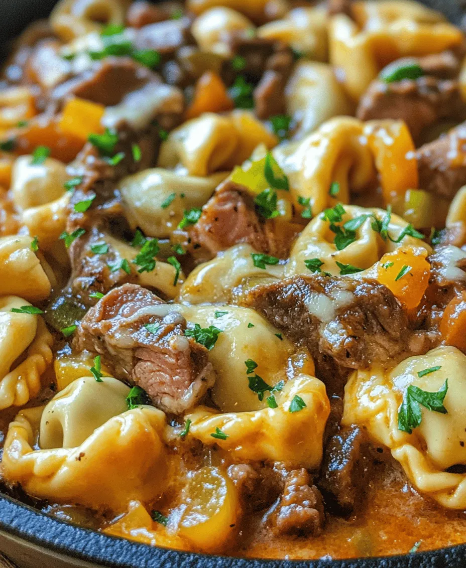 At the heart of this recipe is cheese tortellini, a delicious pasta filled with creamy cheese that serves as the perfect base for our cheesesteak-inspired filling. The versatility of cheese tortellini makes it a prime choice for this dish. You can easily find it in both fresh and frozen forms, allowing for quick preparation without sacrificing flavor. Fresh tortellini offers a delightful chewiness and rich flavor, while frozen tortellini provides convenience and ease.