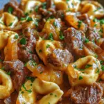 At the heart of this recipe is cheese tortellini, a delicious pasta filled with creamy cheese that serves as the perfect base for our cheesesteak-inspired filling. The versatility of cheese tortellini makes it a prime choice for this dish. You can easily find it in both fresh and frozen forms, allowing for quick preparation without sacrificing flavor. Fresh tortellini offers a delightful chewiness and rich flavor, while frozen tortellini provides convenience and ease.