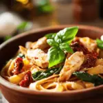 In the world of comfort food, few dishes can rival the rich and creamy flavors of Tuscan Chicken Pasta. This delightful recipe marries tender pieces of chicken with a luscious sauce, infused with the vibrant tastes of sun-dried tomatoes, fresh spinach, and aromatic herbs. Each bite is a harmonious blend of savory and creamy that brings a taste of Italy right to your dinner table.