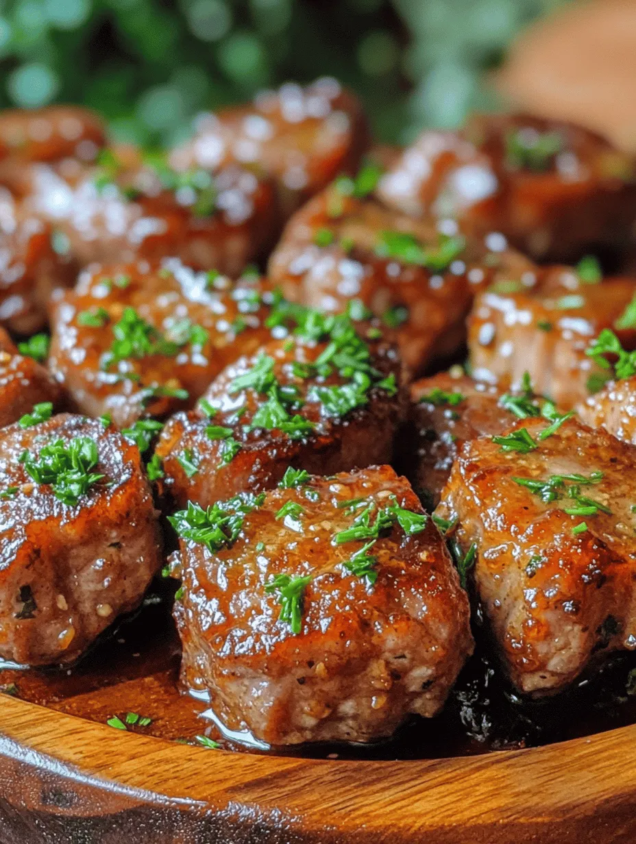 If you're looking for a quick, mouthwatering dish that combines the succulent taste of pork with the aromatic goodness of garlic, then look no further than garlic pork bites. This dish not only delivers a burst of flavors in every bite but also proves to be a crowd-pleaser for family dinners and gatherings. What makes garlic pork bites particularly appealing is their ability to marry complex flavors in a simple, straightforward recipe. The rich, savory taste of the pork, enhanced by the boldness of garlic and fresh herbs, creates an unforgettable culinary experience.