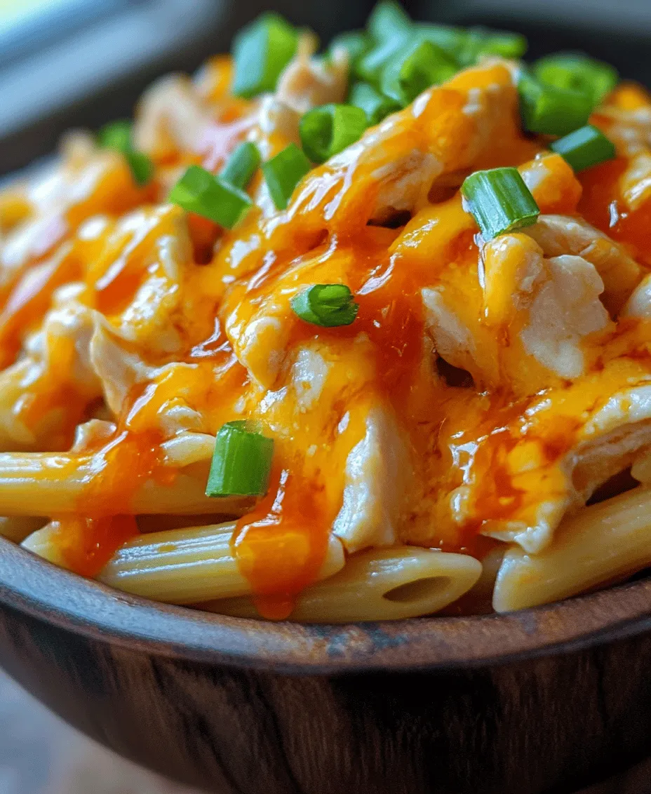 Buffalo Chicken Pasta Delight is a comforting and flavorful dish that perfectly marries the bold, spicy essence of buffalo chicken with the satisfying texture of pasta. This delightful fusion not only creates a mouthwatering meal but also brings a touch of excitement to your dinner table. Whether you're a fan of buffalo wings or just looking for a new weeknight dinner idea, this recipe is sure to impress.