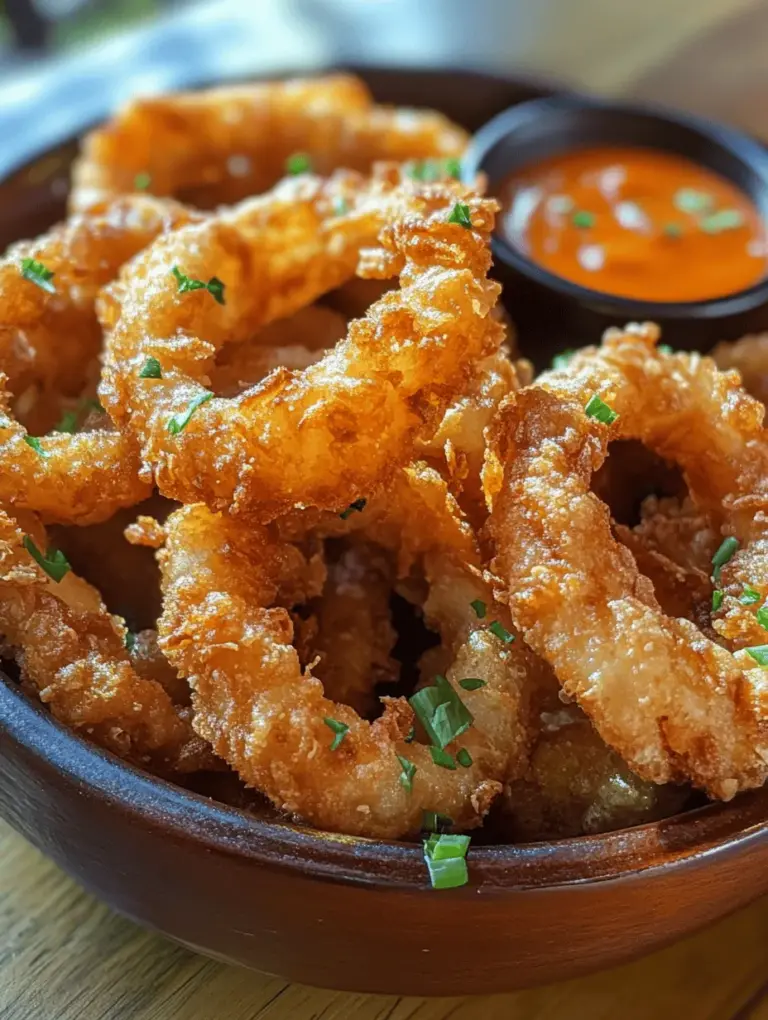 Onion rings have long been a beloved staple in the world of appetizers and snacks. Their irresistible crunch, combined with a savory onion flavor, makes them an ideal companion to burgers, sandwiches, or simply enjoyed on their own, dipped in your favorite sauce. Whether served at a backyard barbecue, a casual dinner party, or even as a late-night snack, onion rings offer a delightful contrast of textures and flavors that truly elevate any meal.